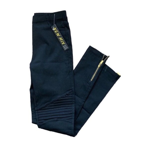 New Mix Denim - Black motto jeggings